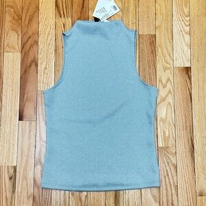 H&M Silver Sleeveless Blouse